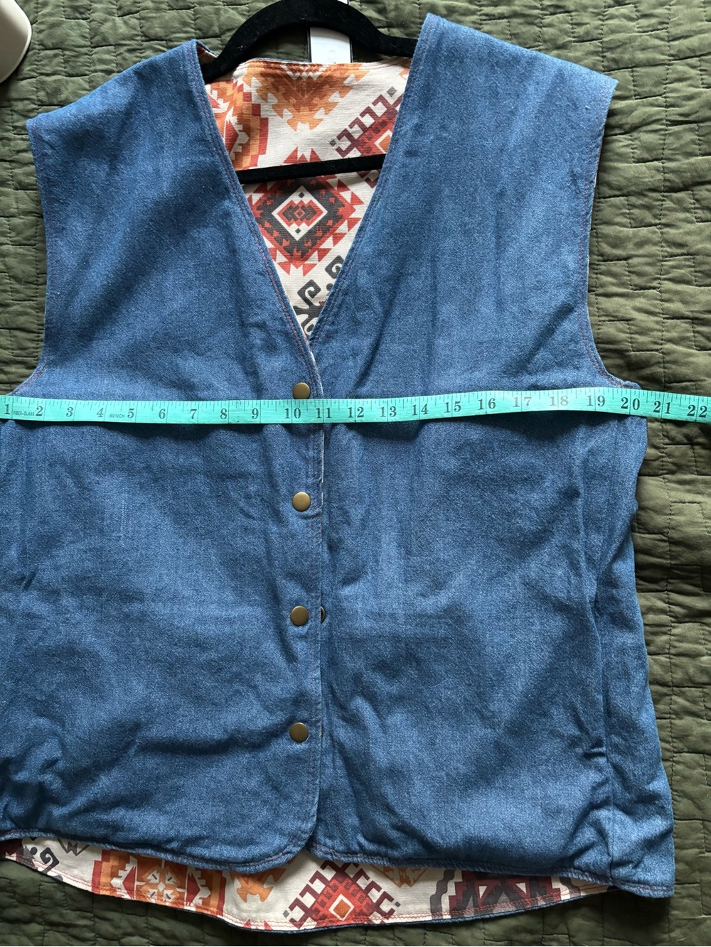 vintage West Cal .45 reversible western vest  70s/80s image 4
